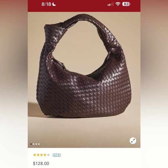 Melie Bianco Handbags - Melie Bianco Brigitte Satchel in Chocolate Brown NWT